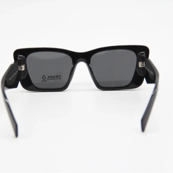 NEW PRADA CAT EYE SUNGLASSES PR08YS 1AB5S0 NEW EYEWEAR PRADA SPR 08Y BLACK - Picture 11 of 13